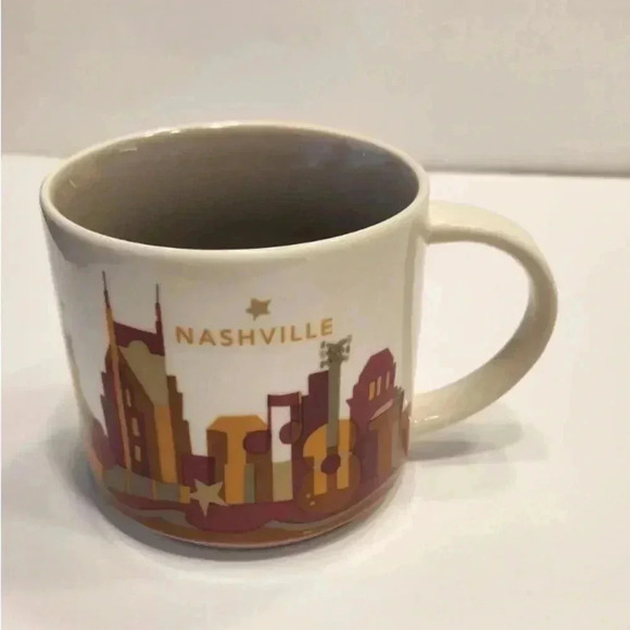 Discontinued Starbucks NASHVILLE mug YOU ARE HERE‎ collection 2015 14fl oz - Picture 1 of 8